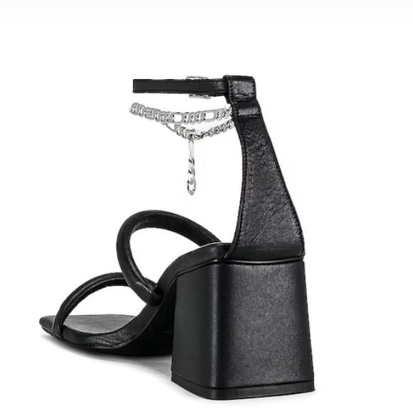 Free People Parker Chain Heel Black Size 10 - Picture 2 of 8